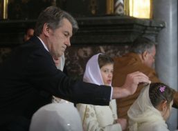Viktor Yushchenko with family