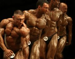 Участники Кубка Киева по бодибилдингу