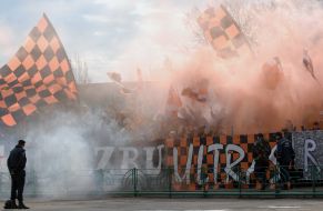 The fans of FС ”Shakhter”