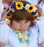 Участница этнографического фестиваля «Велика Гаївка»