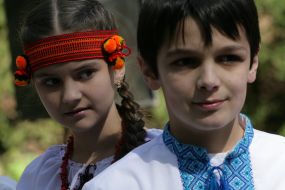 Участники этнографического фестиваля «Велика Гаївка»