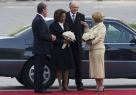 Viktor Yushchenko, Yekaterina Yushchenko, Jean-Daniel Lafond and Michaelle Jean
