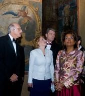 Viktor Yushchenko, Yekaterina Yushchenko, Jean-Daniel Lafond and Michaelle Jean