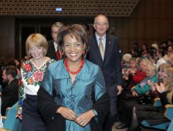 Viktor Yushchenko, Yekaterina Yushchenko, Jean-Daniel Lafond and Michaelle Jean