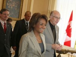 Jean-Daniel Lafond and Michaelle Jean