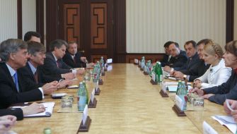 Встреча Юлии Тимошенко и Джеймса Стайнберга