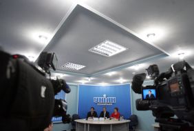 Vitaliy Demyanyuk, Sergey Ochakov and Mariya Zubareva