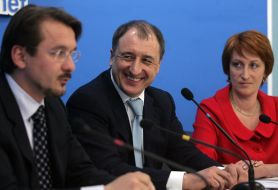 Vitaliy Demyanyuk, Sergey Ochakov and Mariya Zubareva