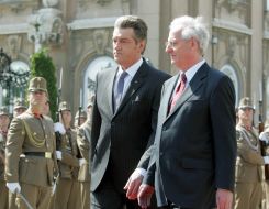 Viktor Yushchenko and Laslo Shoyom