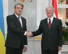Viktor Yushchenko and Laslo Shoyom