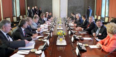 Viktor Yushchenko and Laslo Shoyom