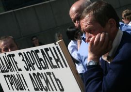 Participants of protest action