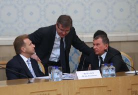 Игорь Шувалов, Григорий Немыря и Игорь Сечин