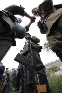 Soldiers smoke