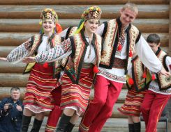 Participants of festival ”Easter in Kosmach”