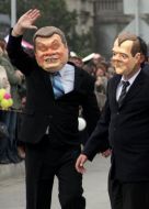 Viktor Yanukovich and Dmitry Medvedev