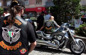 ”7th Legion” biker’s club representatives