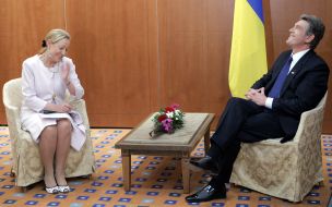 Viktor Yushchenko and Benita Ferrero-Waldner