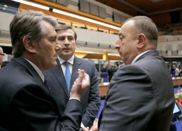 Viktor Yushchenko, Mikhail Saakashvili and Ilkham Aliyev