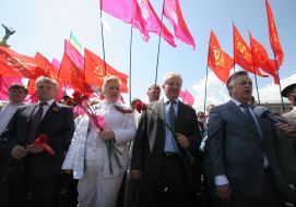 Petr Simonenko, Aleksandr Moroz and Valentina Semenyuk-Samsonenko