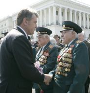 Віктор Ющенковітає ветеранів ВВВ