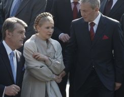 Віктор Ющенко, Юлія Тимошенко та Леонід Черновецький
