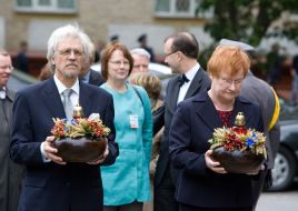Tarja Halonen and Pentti Arajarvi