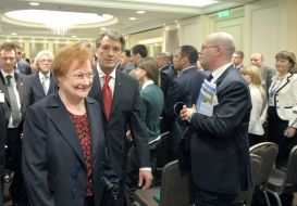 Tarja Halonen and Viktor Yushchenko