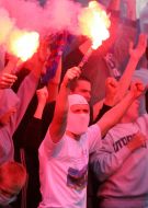 The fans of FС ”Arsenal” (Kiev)
