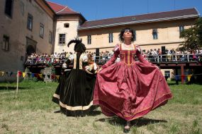 Girls in medieval suits