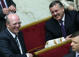 Roman Zvarych, Anatoliy Gritsenko and Oleg Lyashko