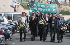 Акция протеста работников профсоюза отрасли земельных отношений Украины