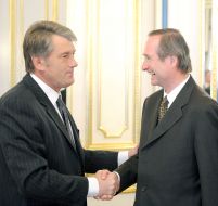 Viktor Yushchenko and Christoph Leitl