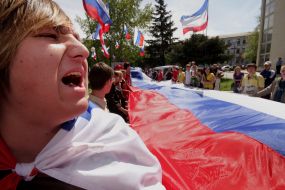 Акция протеста против украинизации образования