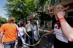 Акция протеста против украинизации образования