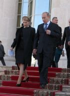 Yuliya Timoshenko and Vladimir Putin