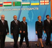 Yuliya Timoshenko and Vladimir Putin