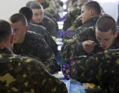 Soldiers eats