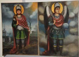 Icons ”Saint Archistratigus Michael” and ”Saint martyr Nazary”