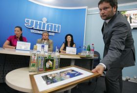 Lyudmila Rusalina, Mikhail Poplavsky and Diana Dorozhkina