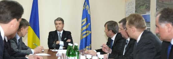 Conference in the staff of stadium building