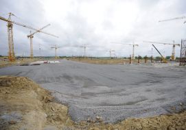 Building of stadium in Lvov