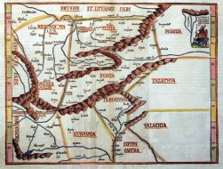 Map of Ukraine in 1478 year