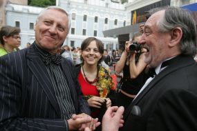 Пітер Грінуей та Богдан Ступка