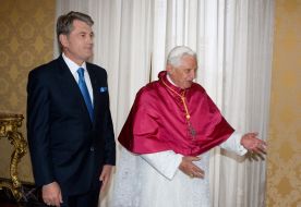 Бенедикт ХVI та Віктор Ющенко