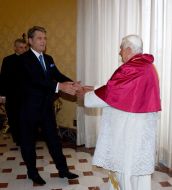 Benedict XVI and Viktor Yushchenko