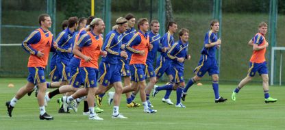 Players of the combined team of Ukraine