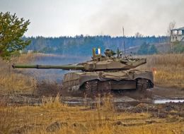 The test of «Oplot» Ukrainian tank