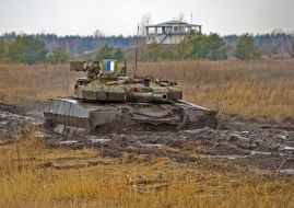 The test of «Oplot» Ukrainian tank