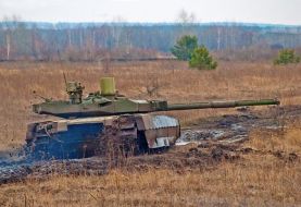 The test of «Oplot» Ukrainian tank